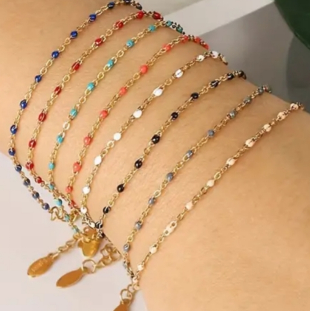COPY - Gold plated over stainless steel bracelets ✨️ all colors available  (eac…
